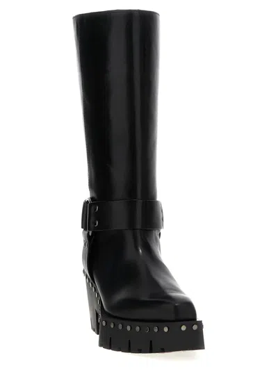 Jimmy Choo Bold Platform Studded Mid-calf Boots