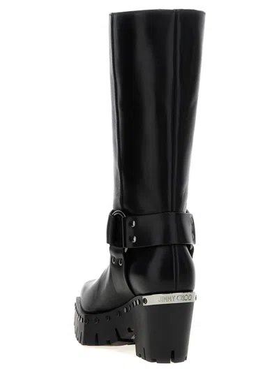 Jimmy Choo Bold Platform Studded Mid-calf Boots