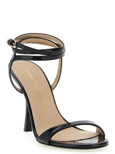 Stuart Weitzman 100mm Nudist Wrap-ankle Sandals