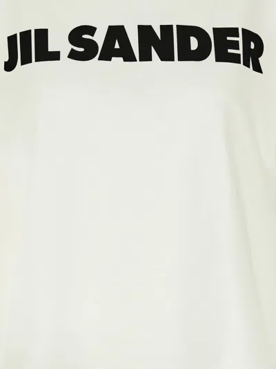 Jil Sander Logo Print T-shirt In White