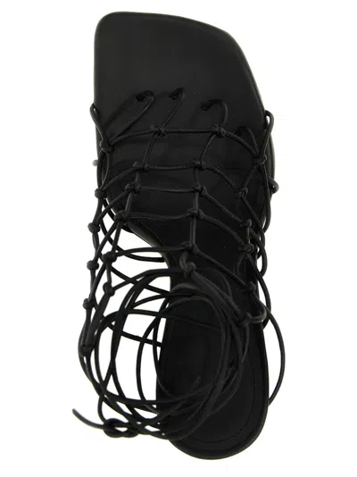 Rick Owens 80mm Web Cantilever Leather Sandals