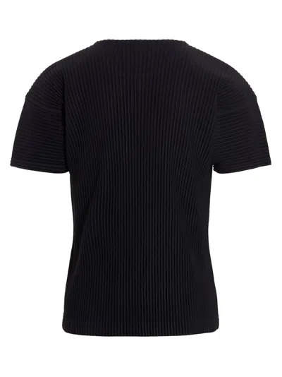 Issey Miyake Black Basics T-shirt In Black