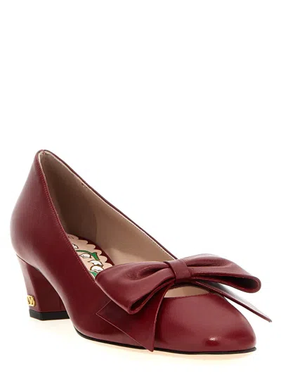 Valentino Bowow 45 Bow-embellished Leather Pumps