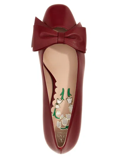 Valentino Bowow 45 Bow-embellished Leather Pumps