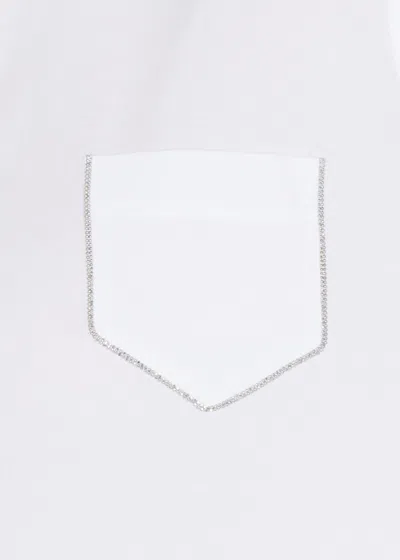 Peserico Sleek Trapezoid Polo Shirt With Masculine Collar In White
