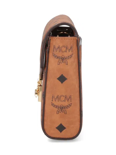 Mcm "tracy" Medium Shoulder Bag "visetos" Brown