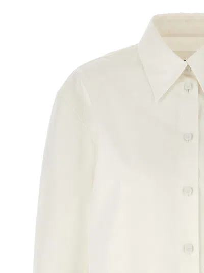 Jil Sander Cotton Poplin Shirt With Button Closure