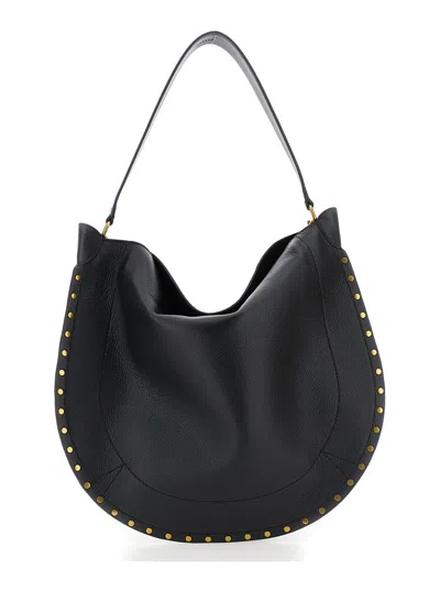 Isabel Marant Oskan Hobo Soft Shoulder Bag In Black