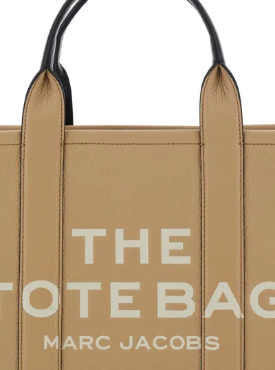 Marc Jacobs Medium Leather Tote Bag With Removable Strap In Brown