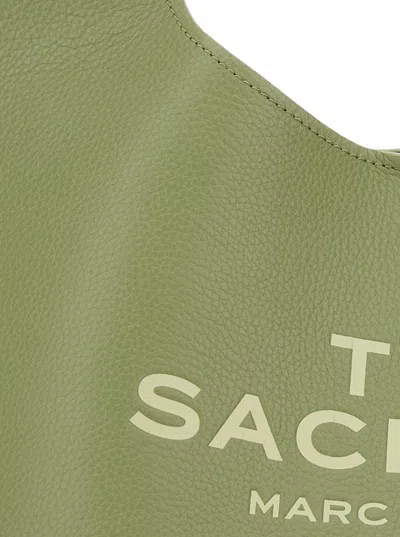 Marc Jacobs Soft Leather Shoulder Bag With Cut-out Handle In Green