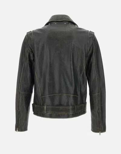 Golden Goose Golden Biker Jacket In Black