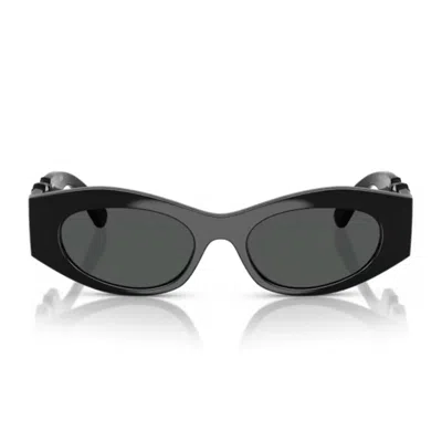 Versace 54mm Irregular Sunglasses In Black