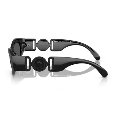 Versace 54mm Irregular Sunglasses In Black