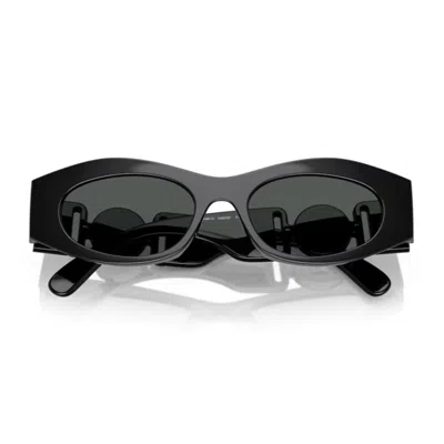Versace 54mm Irregular Sunglasses In Black