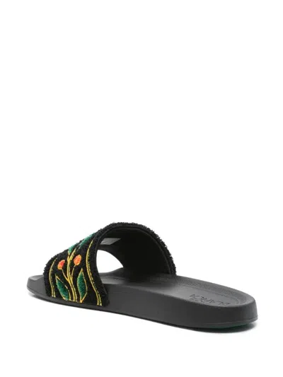 Casablanca Embroidered "terry" Slider Shoes