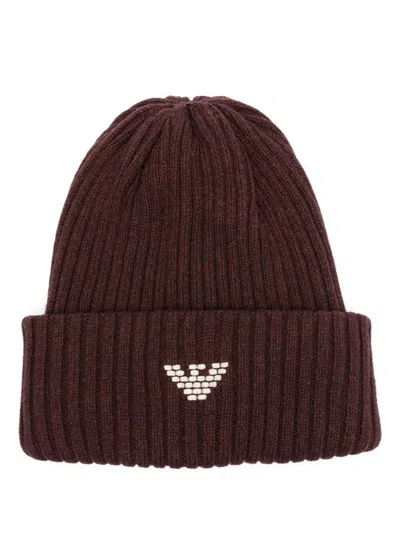 Emporio Armani Bonnet Hat Accessories In Red