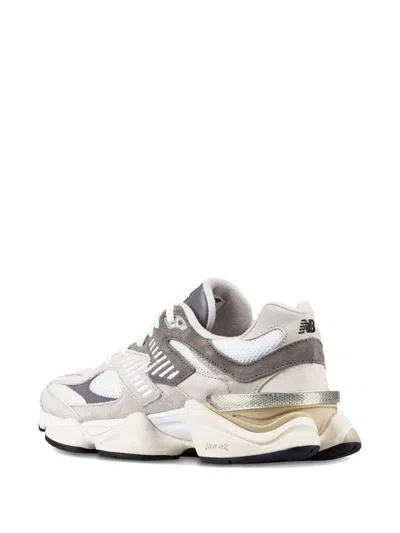 New Balance Mesh Panel Rubber Sole Sneakers In Gray