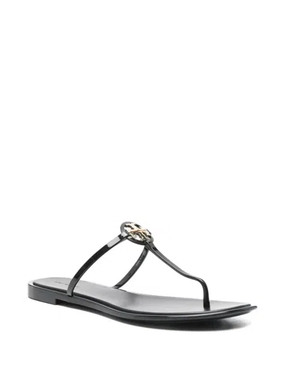 Tory Burch Mini Miller Thong Sandals In Black