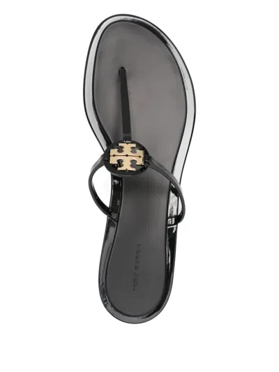 Tory Burch Mini Miller Thong Sandals In Black