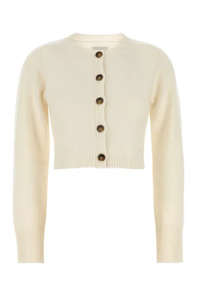 Loulou Studio Loulou Ivory Cashmere Zephir Cardigan In Neutral