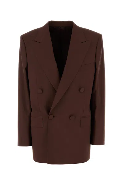 Armarium Chocolate Wool Amedeo Blazer In Brown