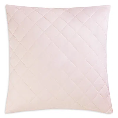 Matouk Jasper Quilted Euro Sham In Pink