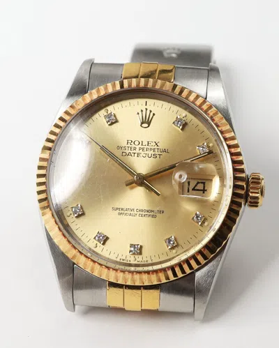 Rolex Datejust 36mm Ref 16013 1987 Diamond Dial Watch