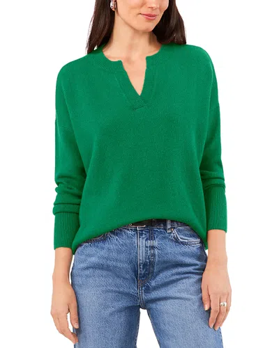 Vince Camuto Drop Shoulder V-neck Sweater In Green