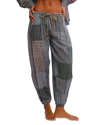 Free People Night After Night Pajama Pants In Gray