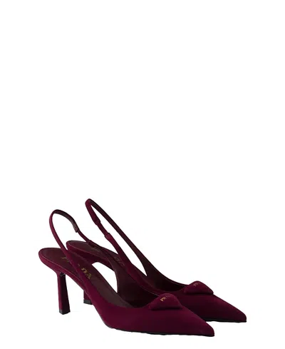Prada Women's Suede Slingback Pumps