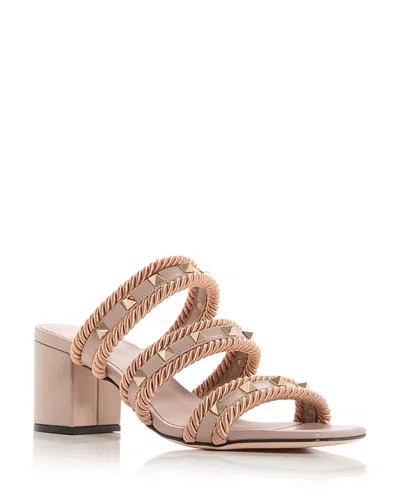 Valentino Women's Rockstud Embellished Slide Sandals