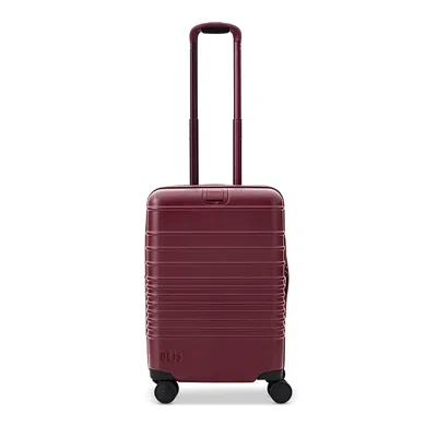 Beis The Carry On Roller Suitcase, Burgundy In Red