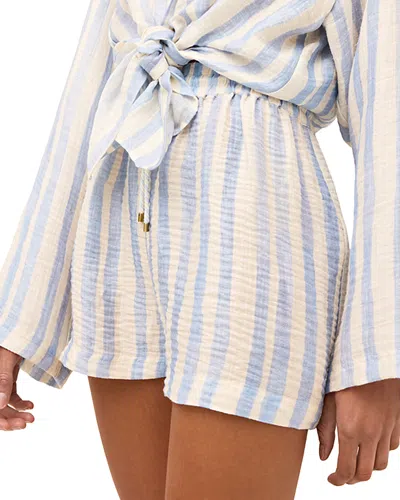 Marie Oliver Ana Striped Drawstring Shorts In Multi