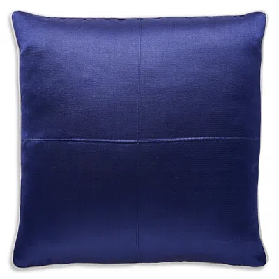 Kutnia Kutnu Silk Road Solid Decorative Pillow, 20 X 20 In Blue