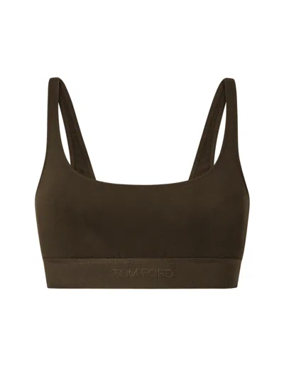 Tom Ford Signature Bralette With Adjustable Straps And Elastic Band