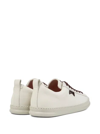 Camper Runner Leather Lace-up Sneakers In White