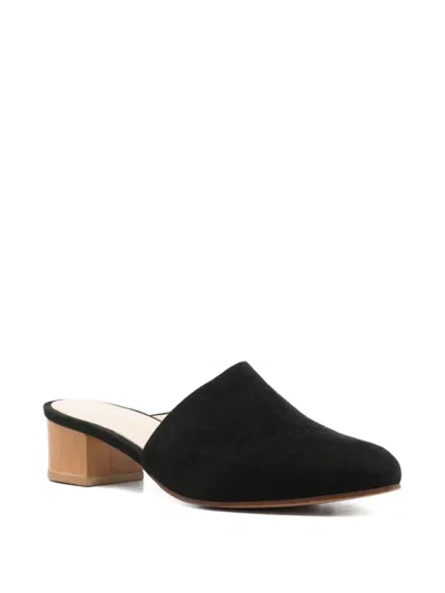 Anne Thomas 50mm Block-heel Suede Mules