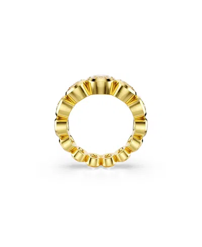 Swarovski Imber Gold-tone Plated Mixed Round Cut Ring