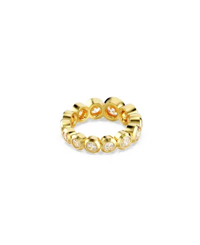Swarovski Imber Gold-tone Plated Mixed Round Cut Ring
