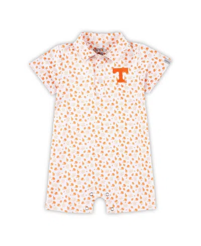 Garb Baby Boys And Girls White Tennessee Volunteers Earnest Polo Romper
