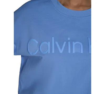 Calvin Klein Performance Women's Cotton Raised Logo Cropped T-shirt