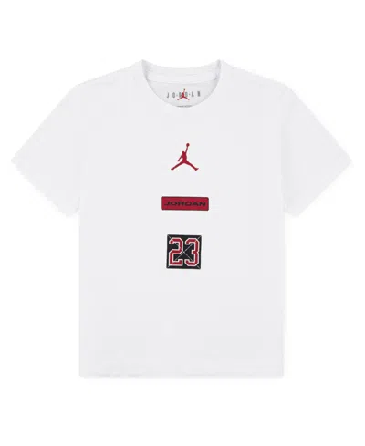 Jordan Big Boys 23 Stacked Graphic Short-sleeve T-shirt In Blue