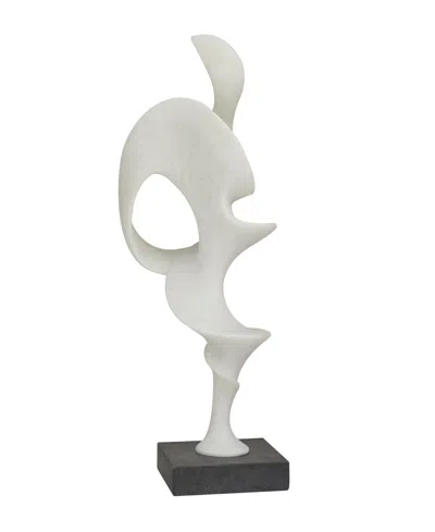 Rosemary Lane Polystone Abstract Decorative Sculpture With Base, 9" X 6"