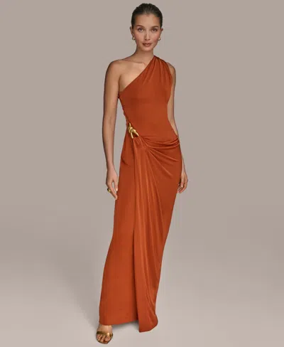 Donna Karan Women's Asymmetric Slinky-knit Gown