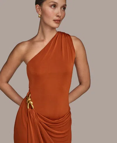 Donna Karan Women's Asymmetric Slinky-knit Gown