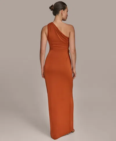 Donna Karan Women's Asymmetric Slinky-knit Gown