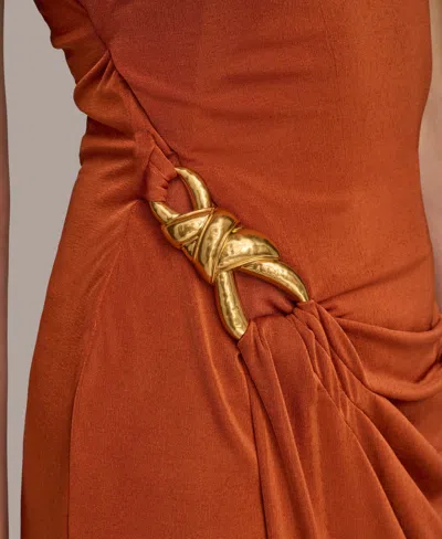 Donna Karan Women's Asymmetric Slinky-knit Gown