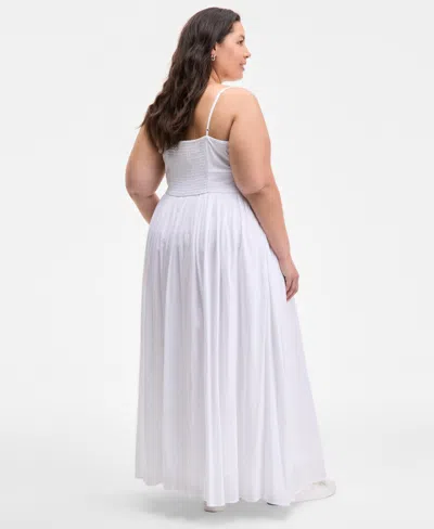 On 34th Trendy Plus Size Square-neck Maxi Dress, Exclusively At Macy's In White