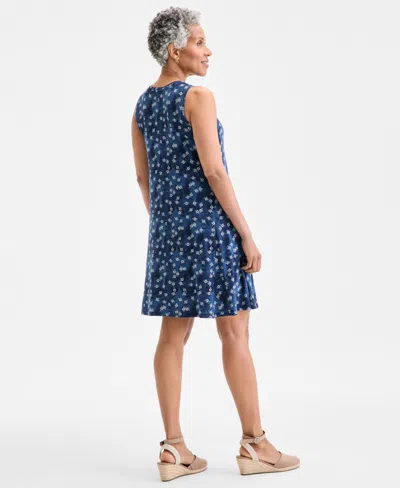 Style & Co Petite Printed Sleeveless Flip Flop Dress, Exclusively At Macy's