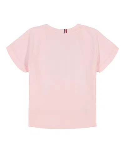 Tommy Hilfiger Toddler And Little Girls Separates Applique Boxy Short Sleeve T-shirt In Pink